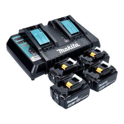 Rasaerba a batteria Makita DLM 538 PG4 36 V ( 2x 18 V ) 530 mm + 4x batteria 6,0 Ah + caricabatterie