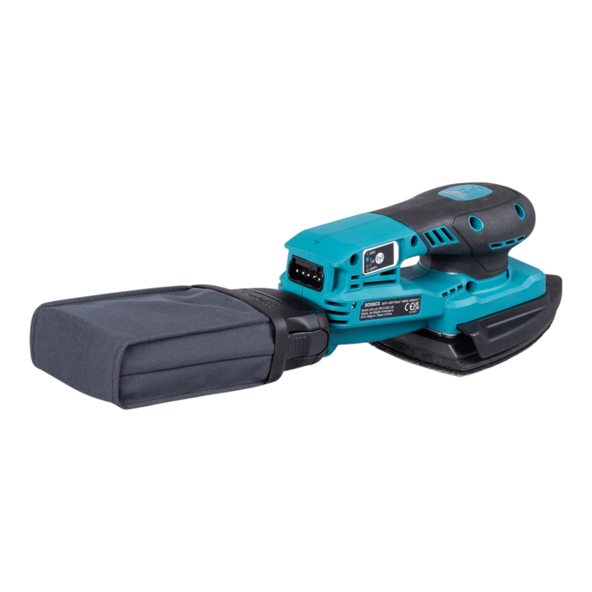 Makita BO 006 CGM201 Akku Deltaschleifer 40 V max 100 x 150 mm 3 0 mm Hub Brushless 2x Akku 4 0 Ah Ladegeraet Makpac 4 - toolbrothers