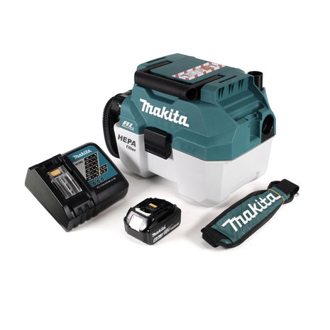 Makita DVC 750 LRG1X3 Akku Staubsauger Nass und Trockensauger 18 V tragbar + 1x 6,0 Ah Akku und Lader - ohne Zubehör - Toolbrothers