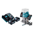 Makita RP 001 GD201 Akku Oberfraese 40 V max 12 mm Brushless 2x Akku 2 5 Ah Ladegeraet 0 - toolbrothers