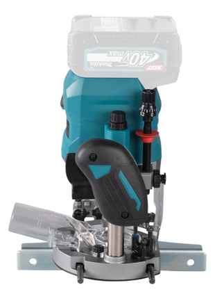 Enrutador de batería Makita RP 001 GM201 40 V máx. 12 mm sin escobillas + 2 baterías 4,0 Ah + cargador