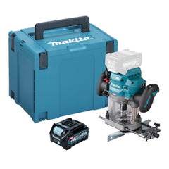 Makita RP 001 GD101 Akku Oberfraese 40 V max 12 mm Brushless 1x Akku 2 5 Ah Makpac ohne Ladegeraet 0 - toolbrothers