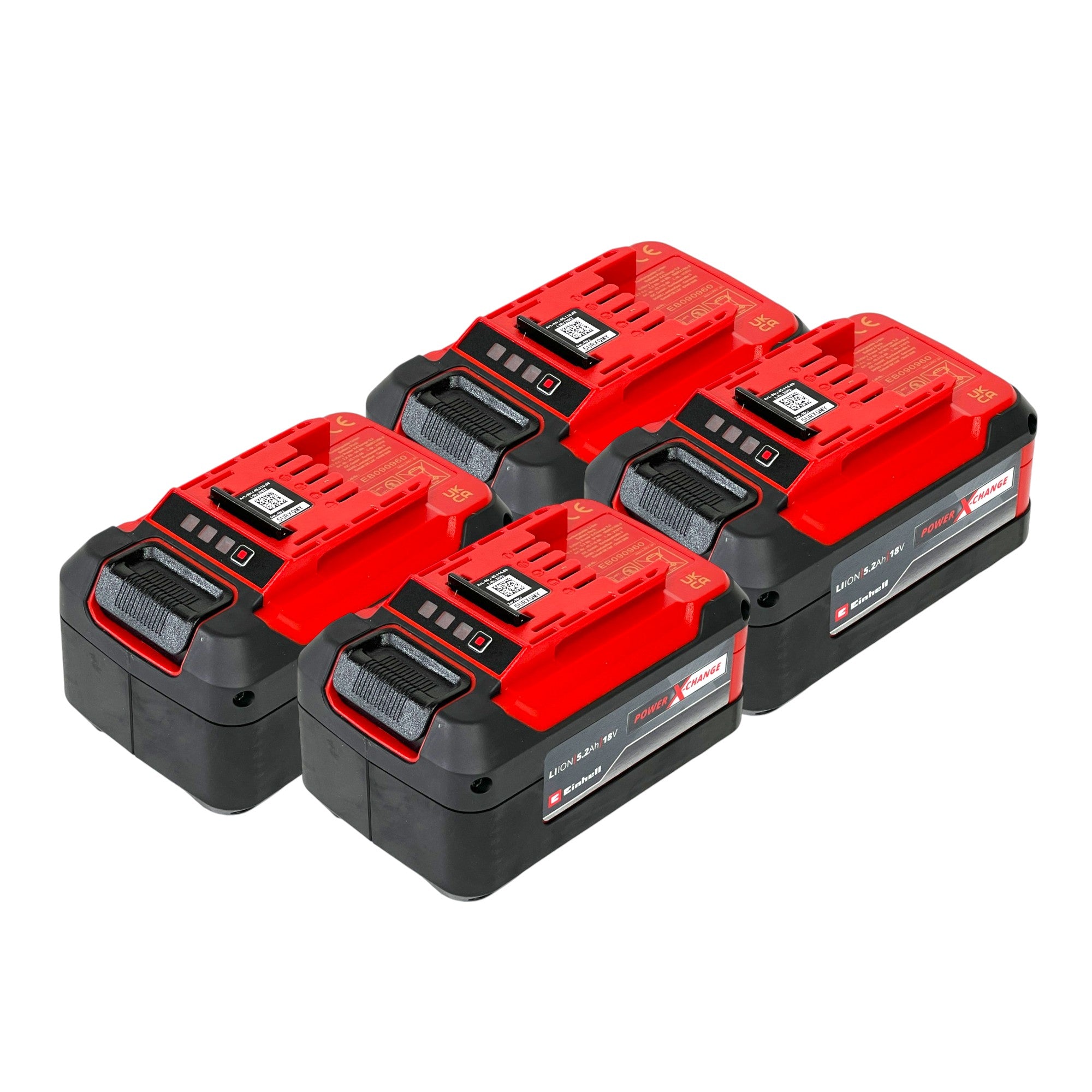 Einhell 4x Power X Change Plus Akku 18 V 5 2 Ah Li Ion 4x 4511437 mit Ladestandanzeige 0 - toolbrothers