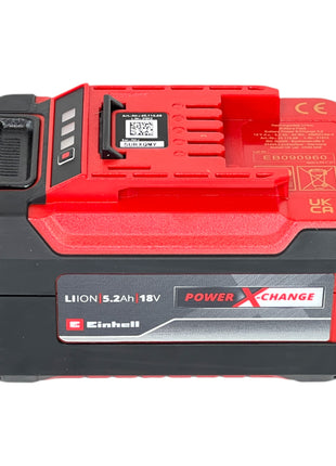 Kit de inicio Einhell PXC 2x batería Power X-Change Plus 18 V 5,2 Ah (2x 4511437) + cargador doble Power X-Twincharger 3A (4512069)