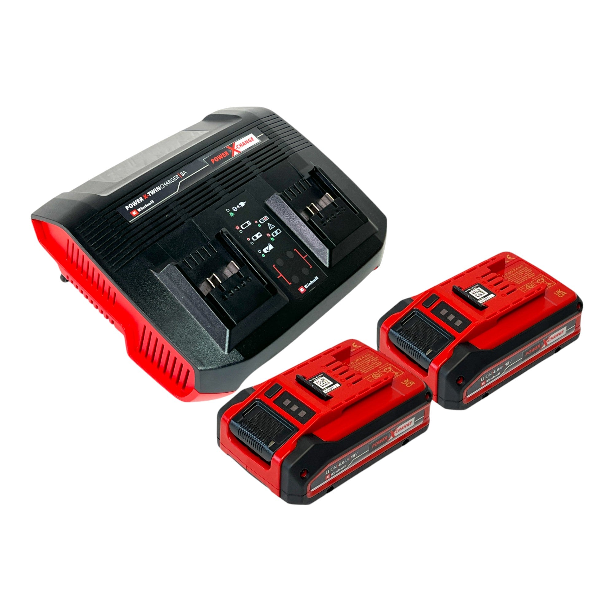 Einhell PXC Starter Kit 2x Power X Change Plus Akku 18 V 4 0 Ah 2x 4511553 Power X Twincharger 3A Doppel Ladegeraet 4512069  0 - toolbrothers