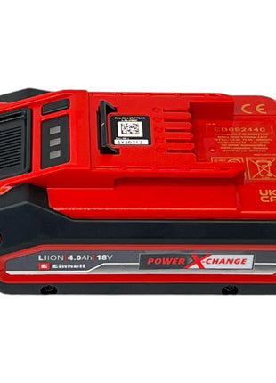 Einhell PXC Starter Kit 4x Power X-Change Plus Akku 18 V 4,0 Ah ( 4x 4511553 ) + Power X-Twincharger 3A Doppel Ladegerät ( 4512069 ) + Toolcase