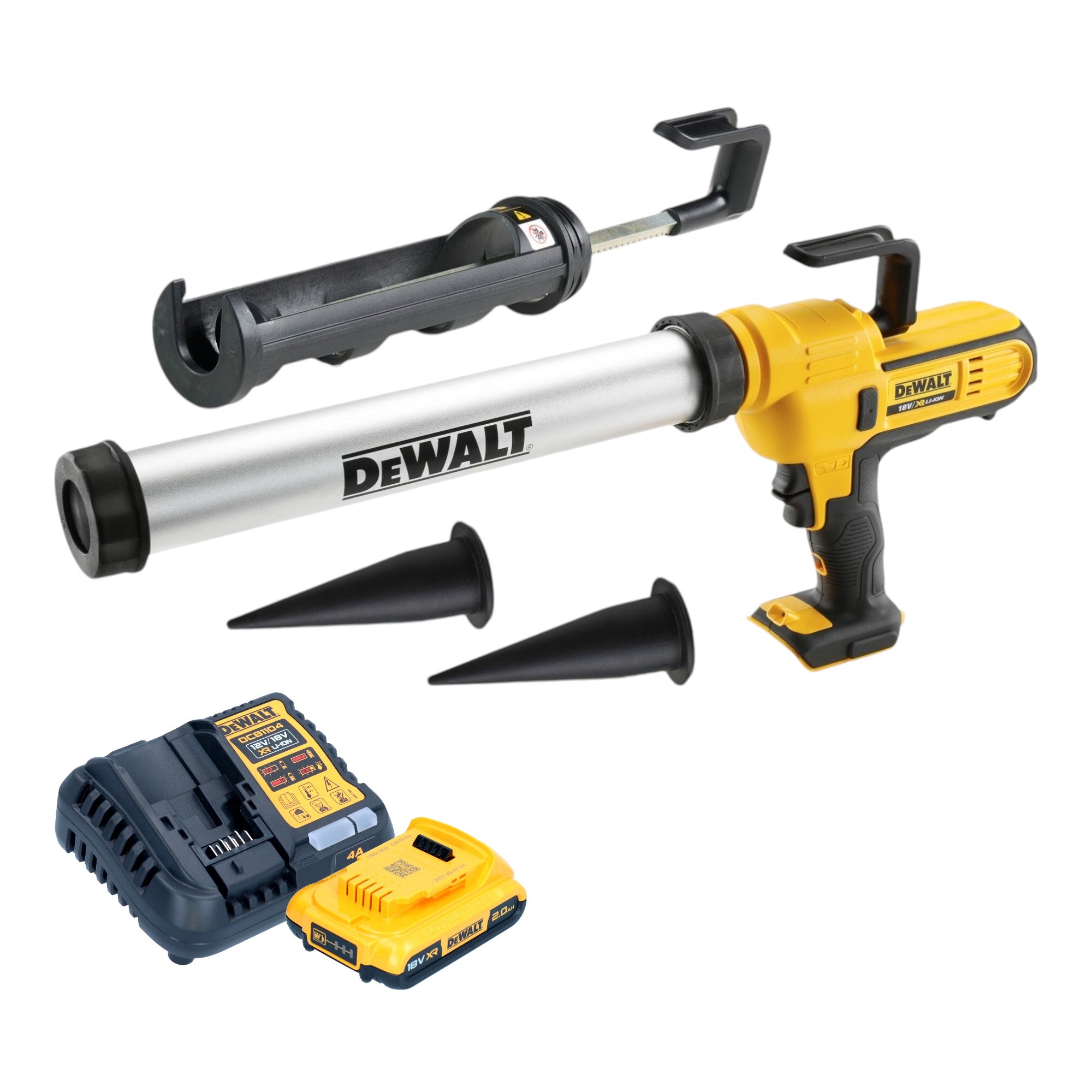 DeWalt DCE 581 D1K Akku Kartuschenpistole 18 V 310 ml 1x Akku 2 0 Ah Ladegeraet Koffer 0 - toolbrothers