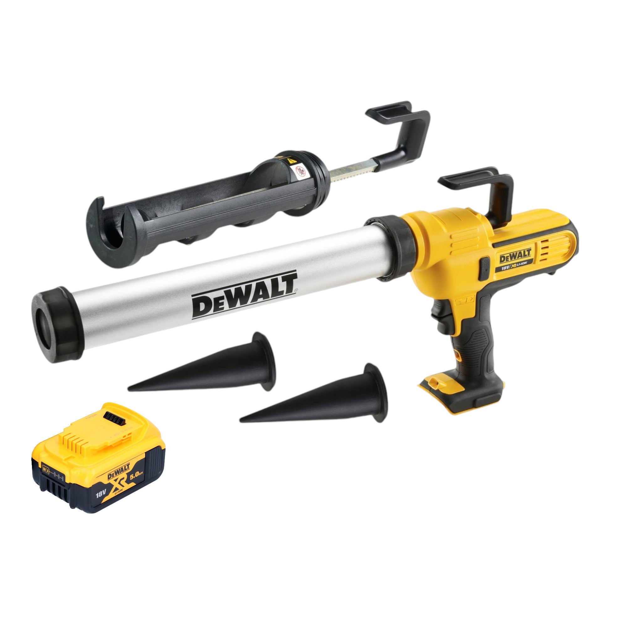 DeWalt DCE 581 NK Akku Kartuschenpistole 18 V 310 ml 1x Akku 5 0 Ah Koffer ohne Ladegeraet 0 - toolbrothers