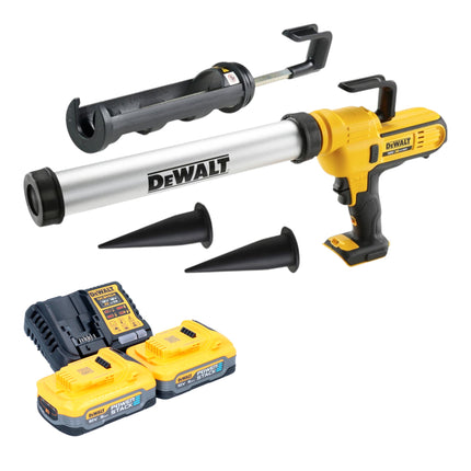 DeWalt DCE 581 H2K Akku Kartuschenpistole 18 V 310 ml 2x Powerstack Akku 5 0 Ah Ladegeraet Koffer 0 - toolbrothers