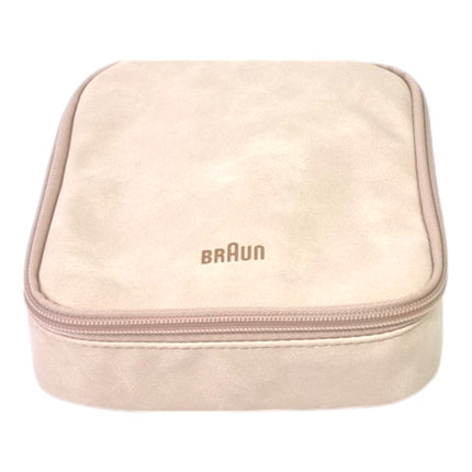 BRAUN Silk-épil 9 Flex 9-100 set di bellezza epilatore da donna / depilatore + spazzola per la pulizia del viso FaceSpa + 9 accessori + borsa bianco / oro