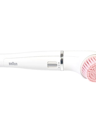 BRAUN Silk-pil 9 Flex 9-100 Coffret beauté Epilateur Femme + brosse nettoyante visage FaceSpa + 9 accessoires + housse blanche / dorée