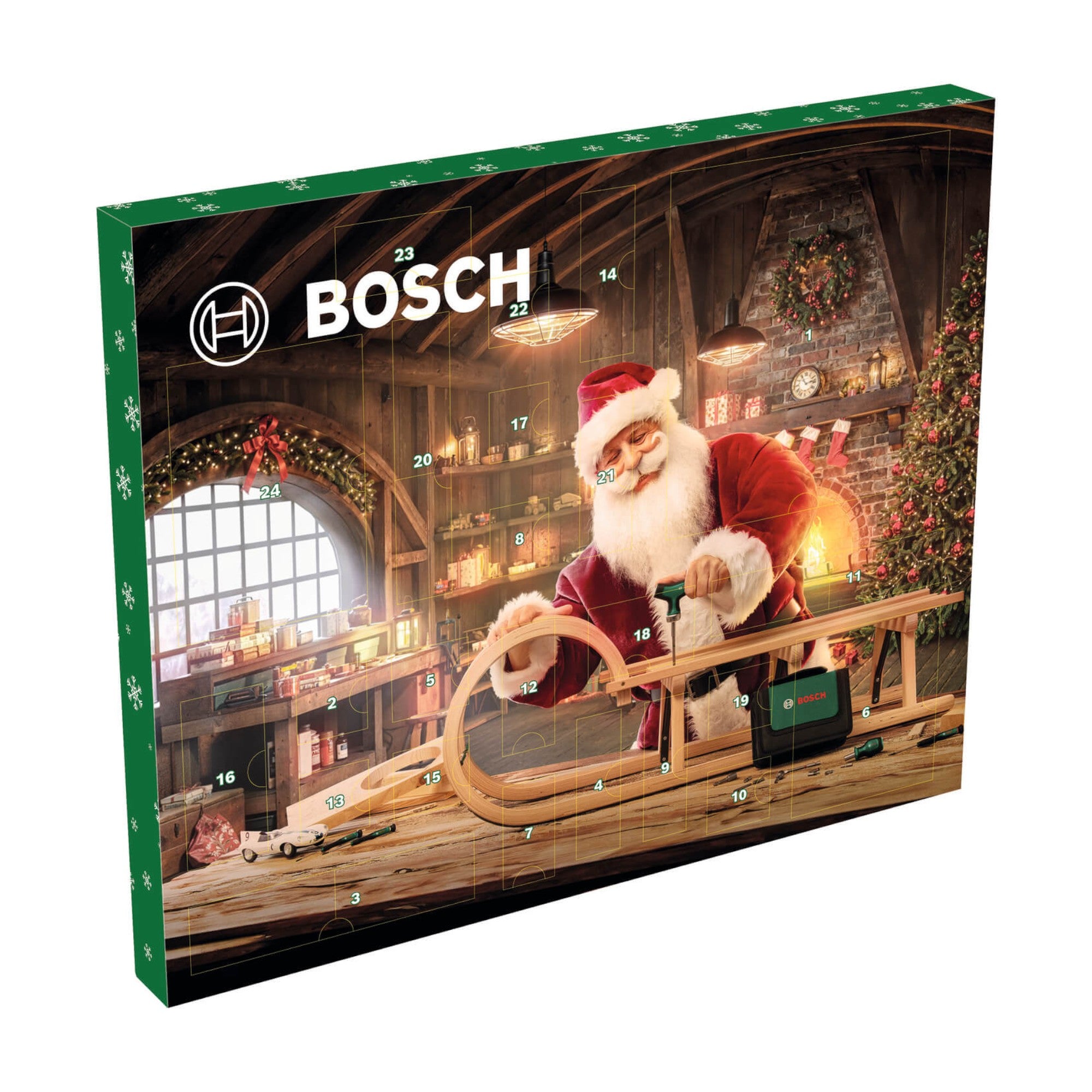 Bosch Handwerkzeug Adventskalender 2024 mit 33 tlg Werkzeug Set 1600A0349X Bit Ratschenschraubendreher T Griff Praezisionsschraubendreher Bit Schraubendreher Stubby Zubehoer Korkenzieher Tasche 0 - toolbrothers