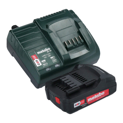 Pistola di soffiaggio a batteria Metabo BP 18 LTX BL 18 V senza spazzole + 1x batteria ricaricabile 2,0 Ah + caricabatterie