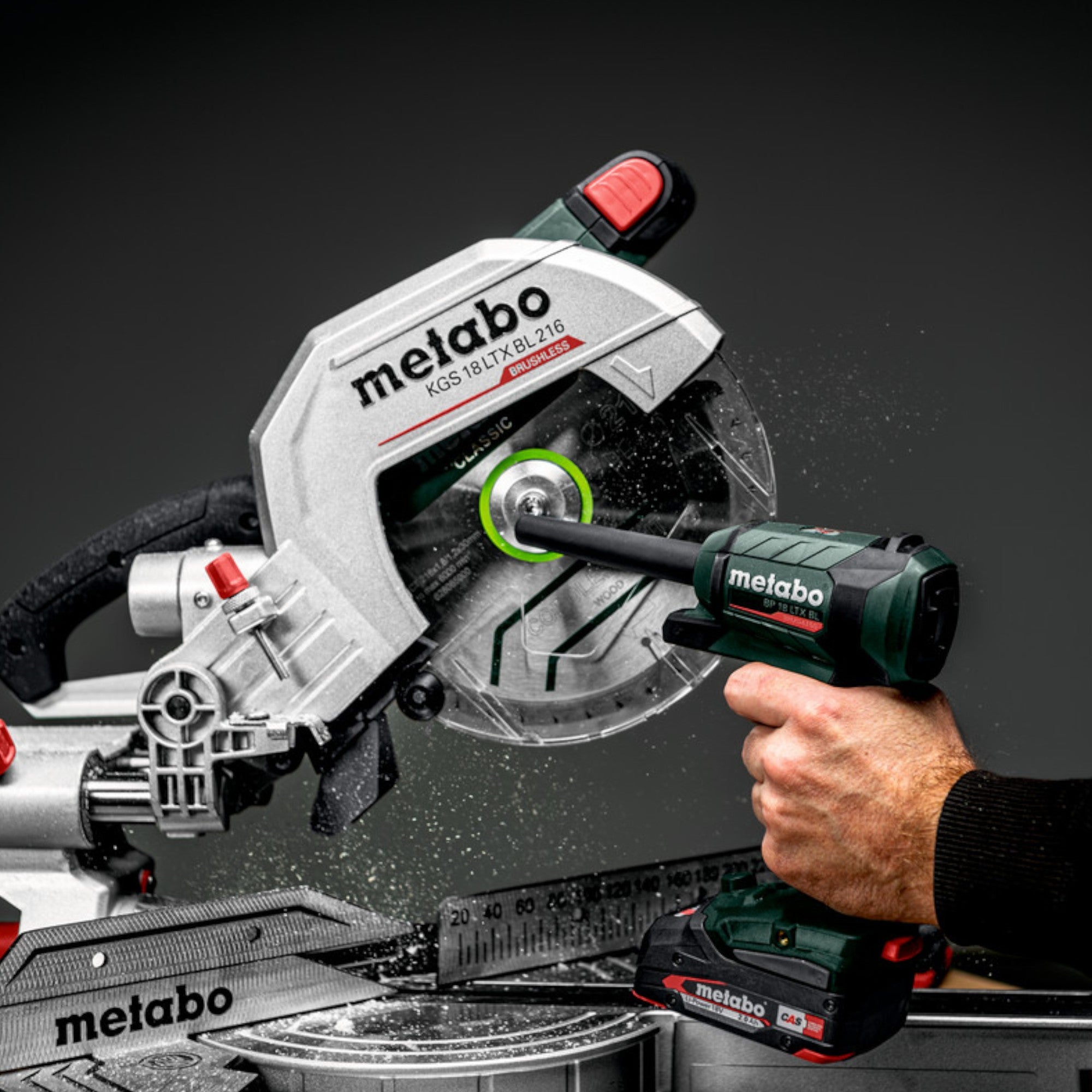Metabo BP 18 LTX BL Akku Blaspistole 18 V Brushless 2x LiHD Akku 5 5 Ah Ladegeraet 4 - toolbrothers