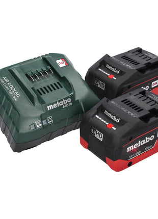 Pistola de aire a batería Metabo BP 18 LTX BL 18 V sin escobillas + 2x batería LiHD 5,5 Ah + cargador