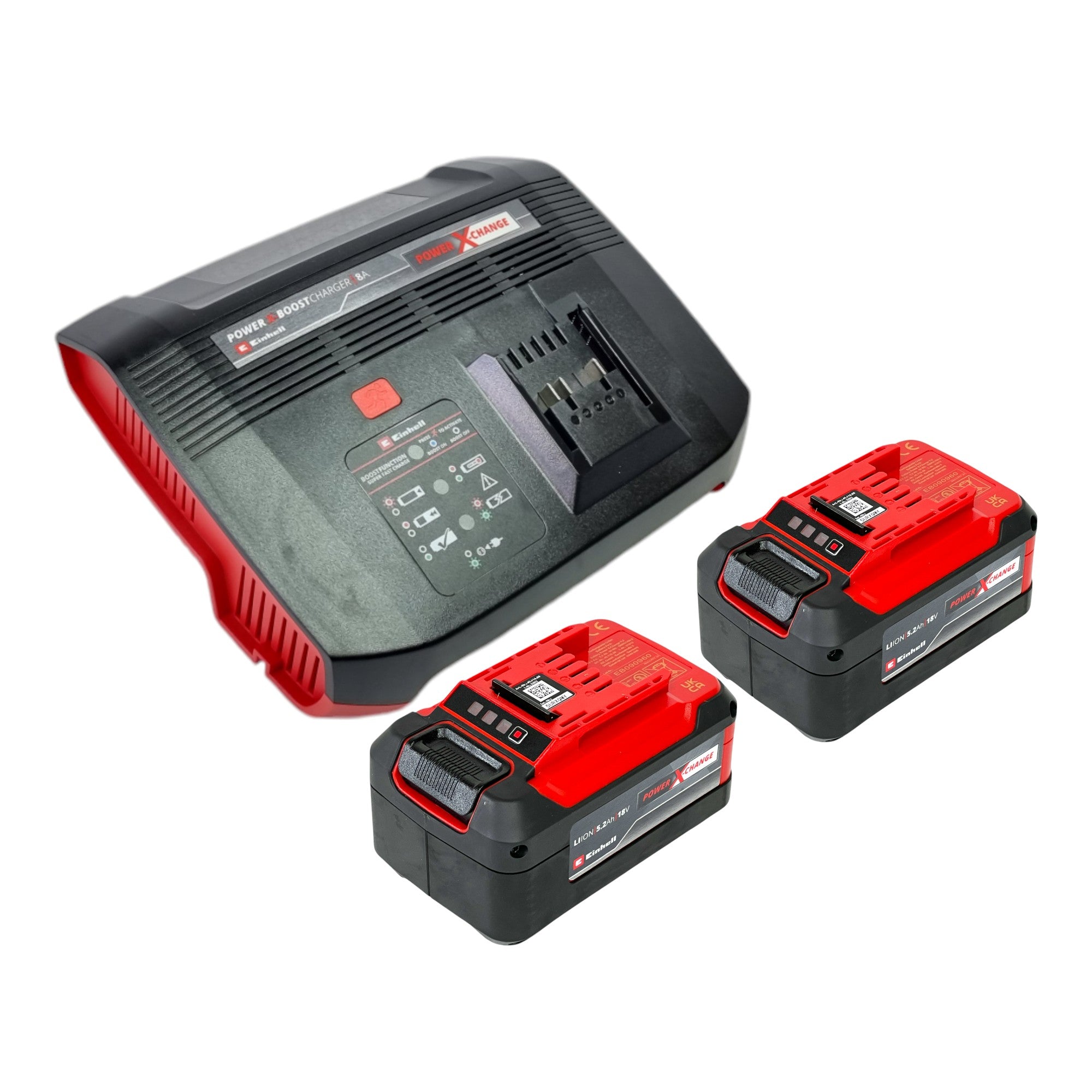 Einhell PXC Starter Kit 18 V 2x Power X Change Plus Akku 18 V 5 2 Ah Li Ion 2x 4511437 Power X Boostcharger 8A Schnell Ladegeraet 4512155  0 - toolbrothers