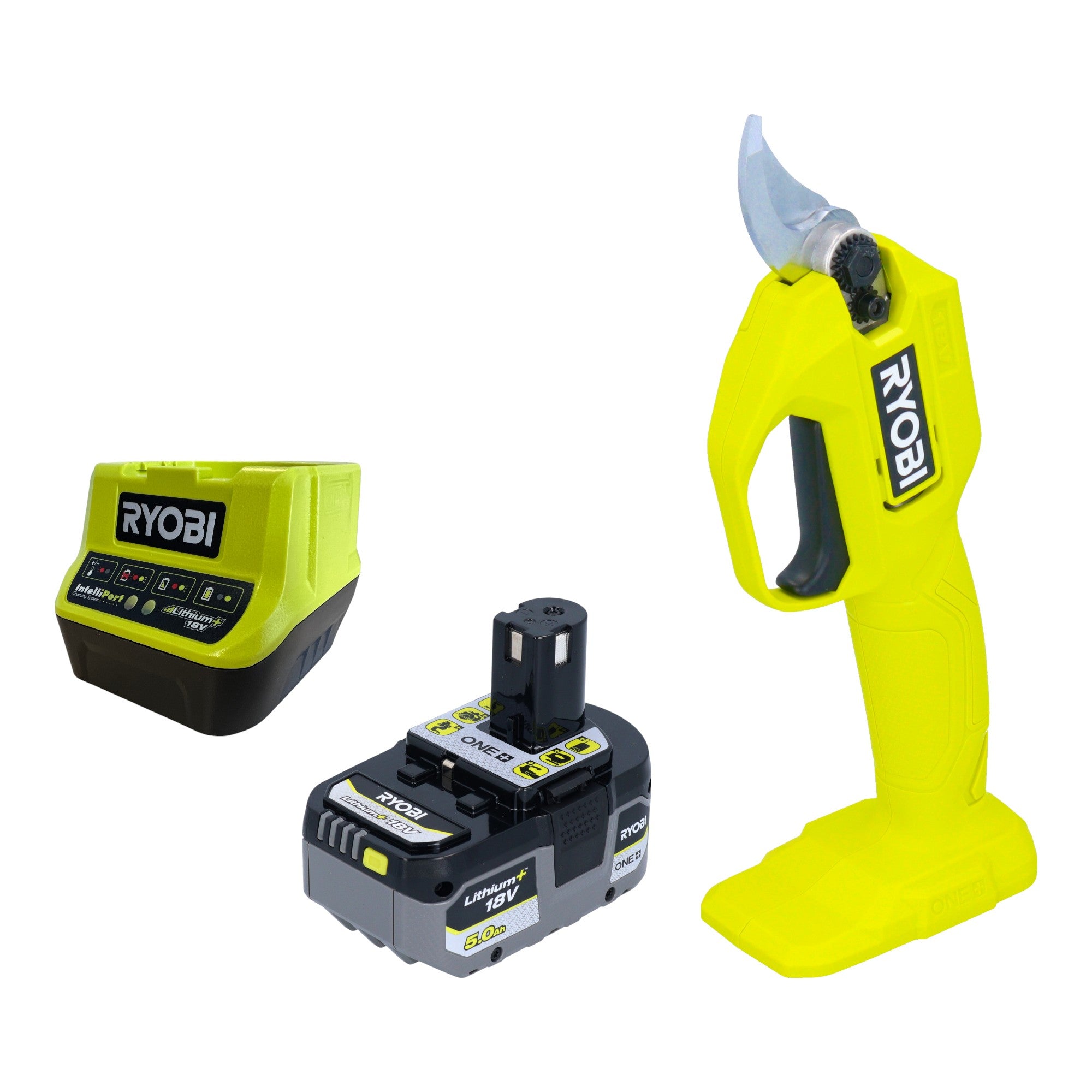RYOBI RY18SCA Akku Gartenschere 18 V 25 mm 1x Akku 5 0 Ah Ladegeraet 0 - toolbrothers