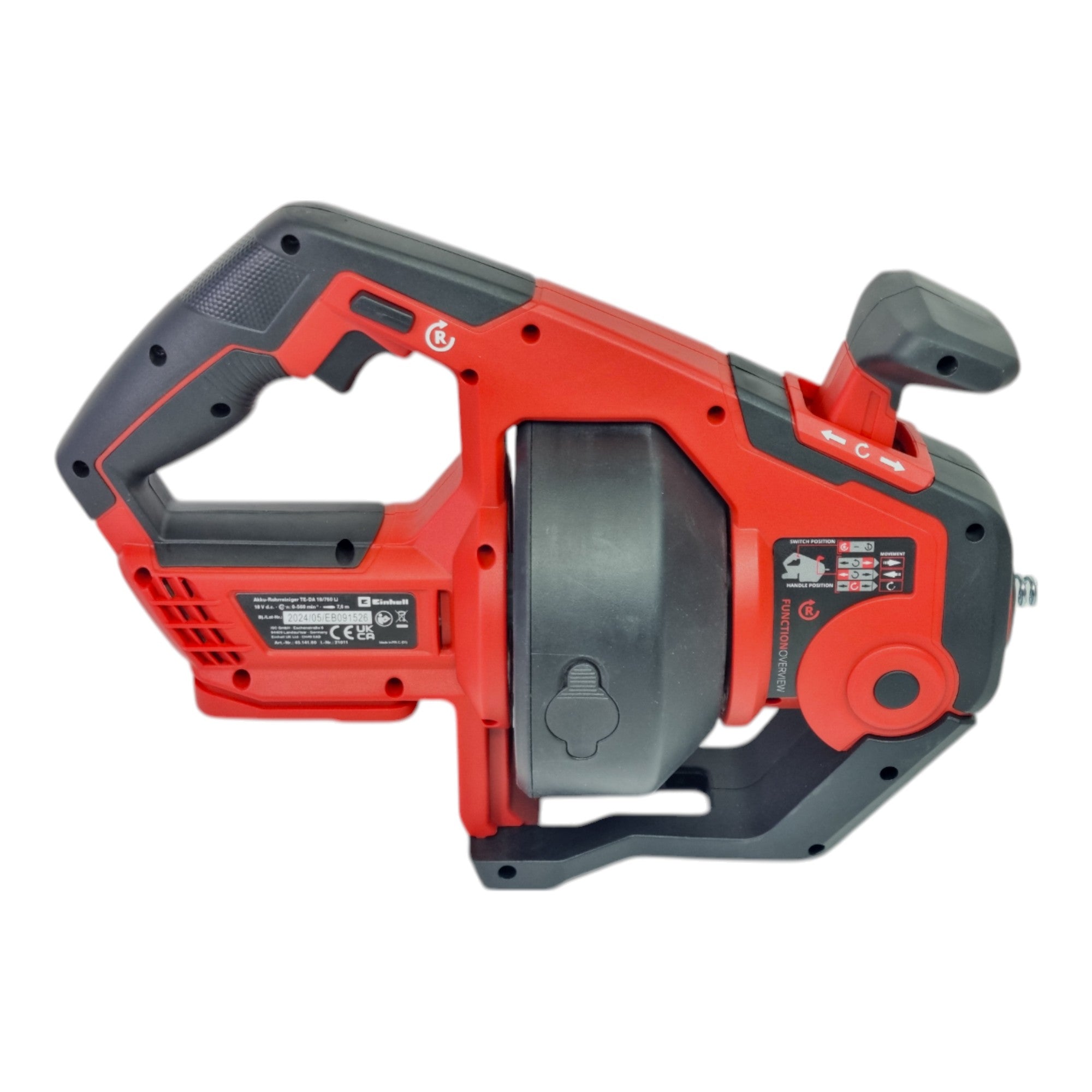 Einhell TE DA 18 760 Li Akku Rohrreiniger 18 V 7 6 m 55mm max 4514160 Solo ohne Akku ohne Ladegeraet 3 - toolbrothers