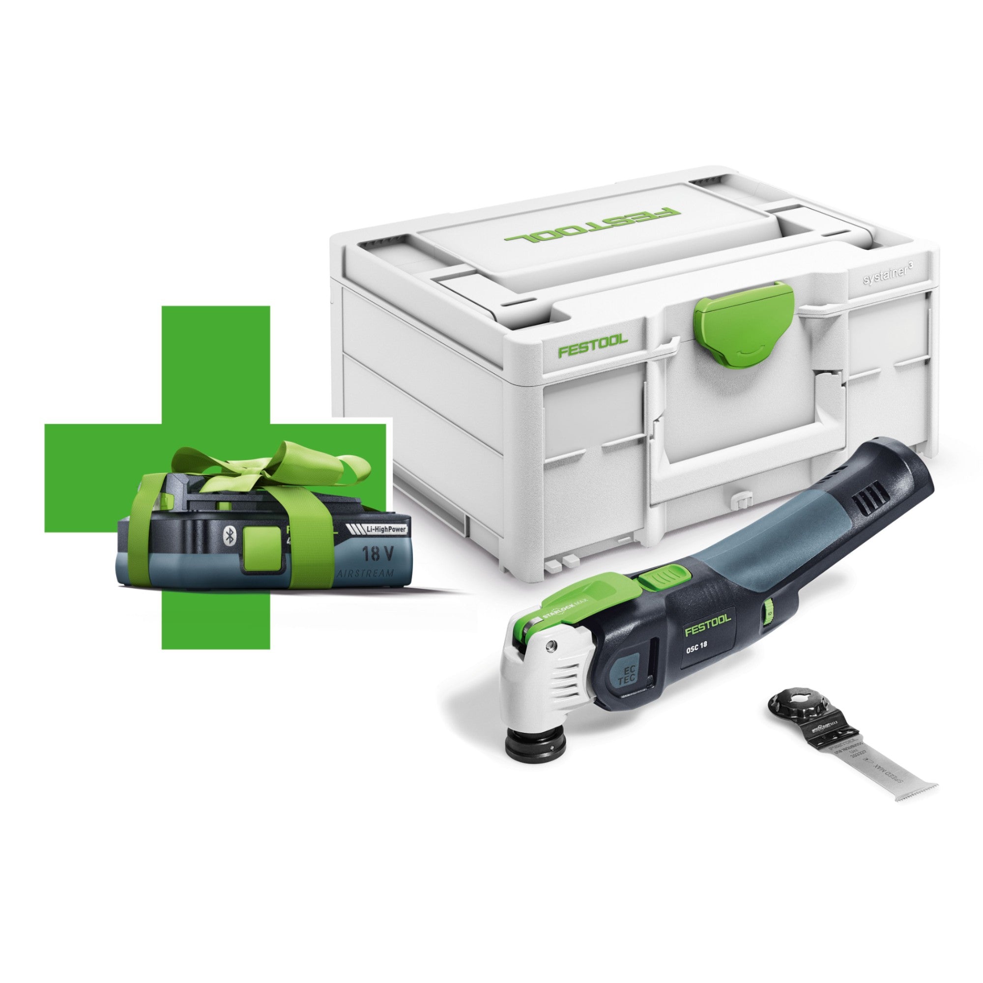 Festool OSC 18 E Basic 4 0 Akku Oszillierer 18 V Starlock Max 577033 Brushless 1x Akku 4 0 Ah Systainer ohne Ladegeraet 0 - toolbrothers