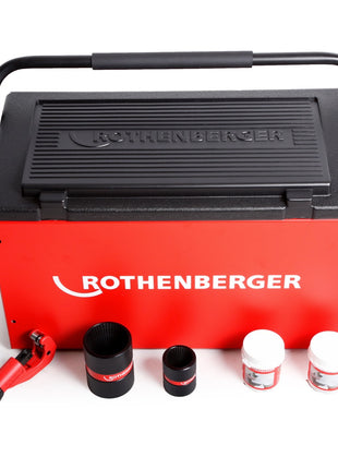 Rothenberger ROFROST Turbo Rohr Einfriergerät 1 ¼" R290 Komplettpaket inkl. 3x Wärmeleitpase + 1x Rohrabschneider + 2x Entgrater - Toolbrothers