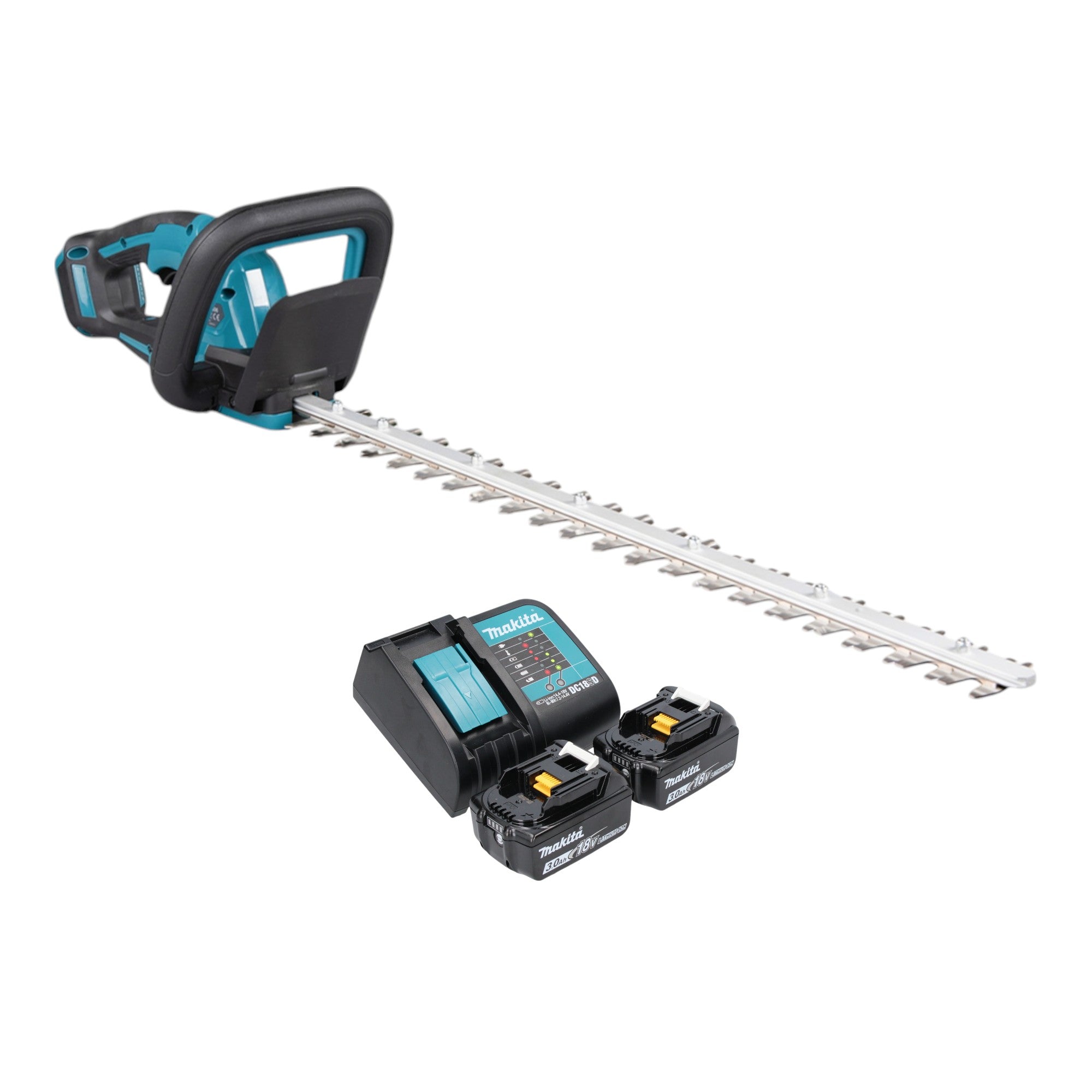 Makita DUH 606 SF2 Akku Heckenschere 18 V 600 mm Brushless 2x Akku 3 0 Ah Ladegeraet 0 - toolbrothers