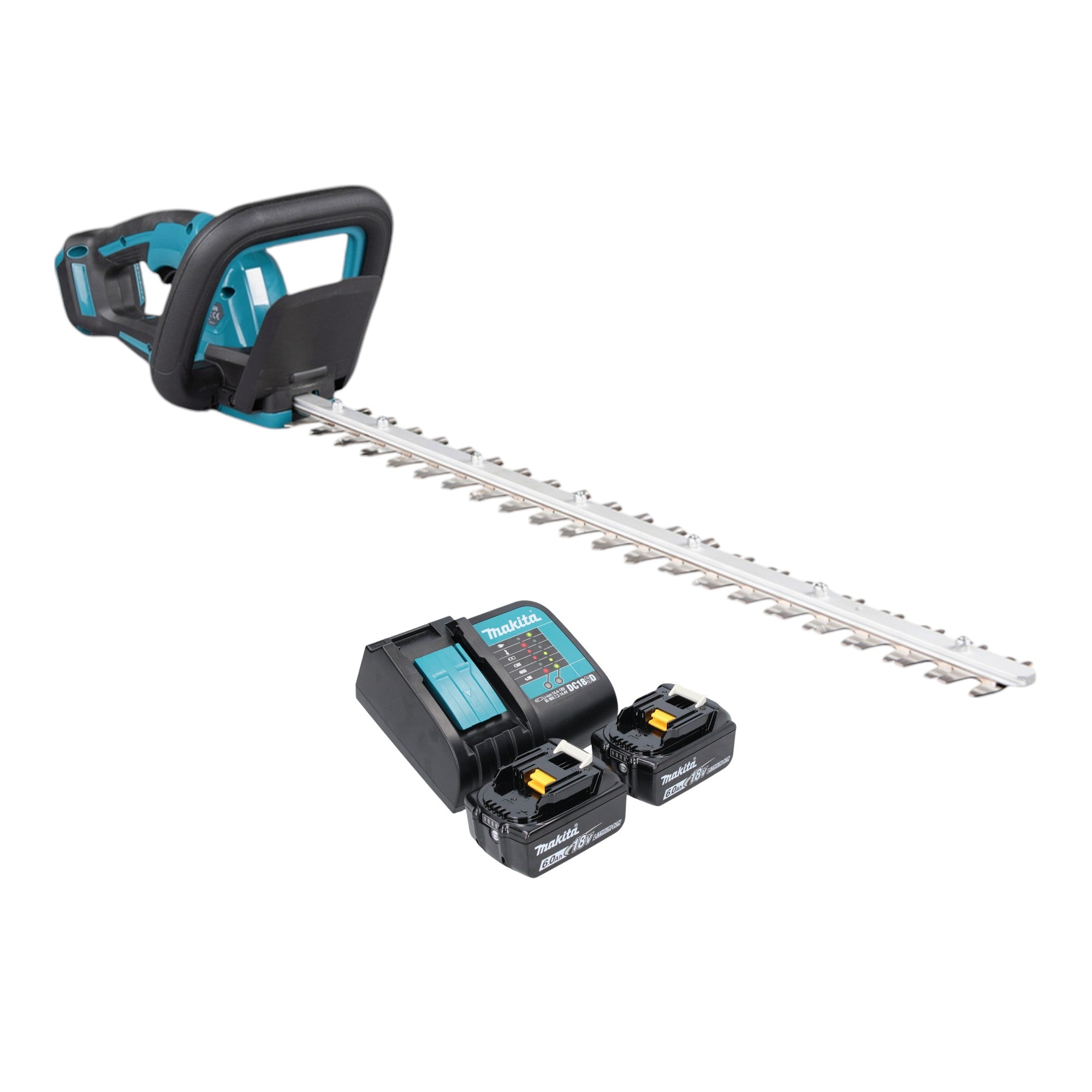 Makita DUH 606 SG2 Akku Heckenschere 18 V 600 mm Brushless 2x Akku 6 0 Ah Ladegeraet 0 - toolbrothers
