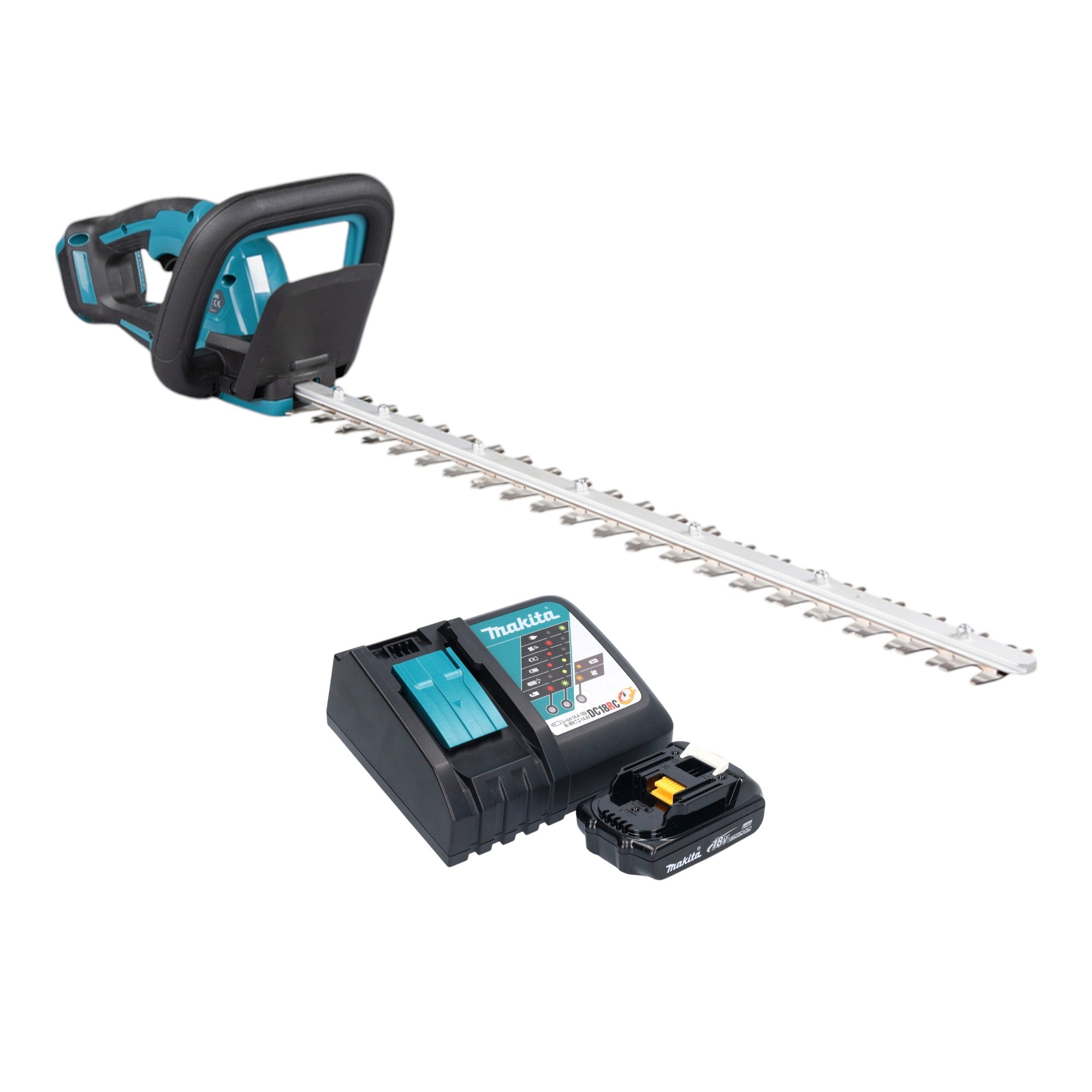 Makita DUH 606 RY Akku Heckenschere 18 V 600 mm Brushless 1x Akku 1 5 Ah Ladegeraet 0 - toolbrothers