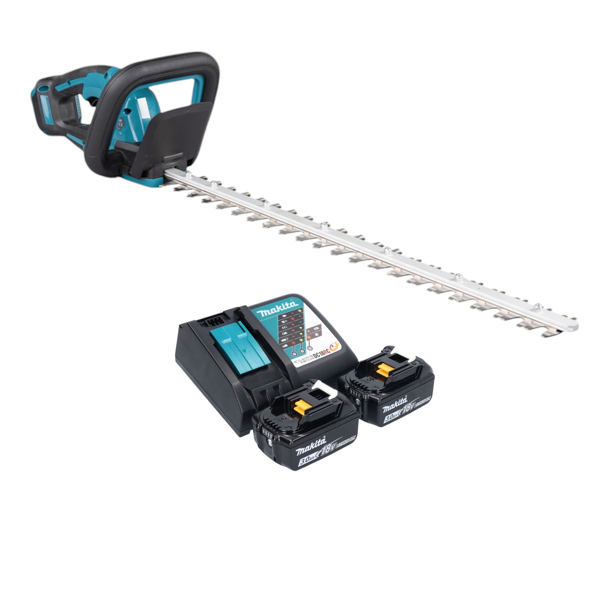 Makita DUH 606 RF2 Akku Heckenschere 18 V 600 mm Brushless 2x Akku 3 0 Ah Ladegeraet 0 - toolbrothers