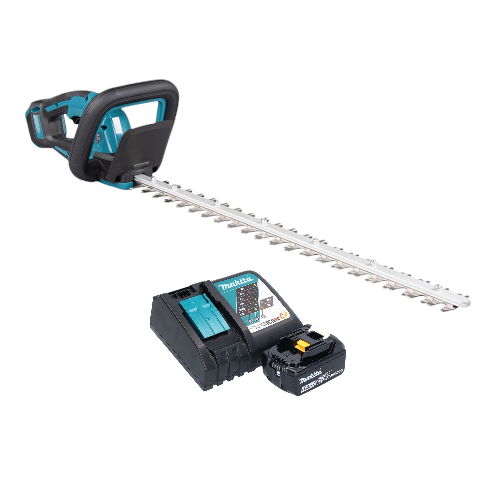 Makita DUH 606 RM Akku Heckenschere 18 V 600 mm Brushless 1x Akku 4 0 Ah Ladegeraet 0 - toolbrothers
