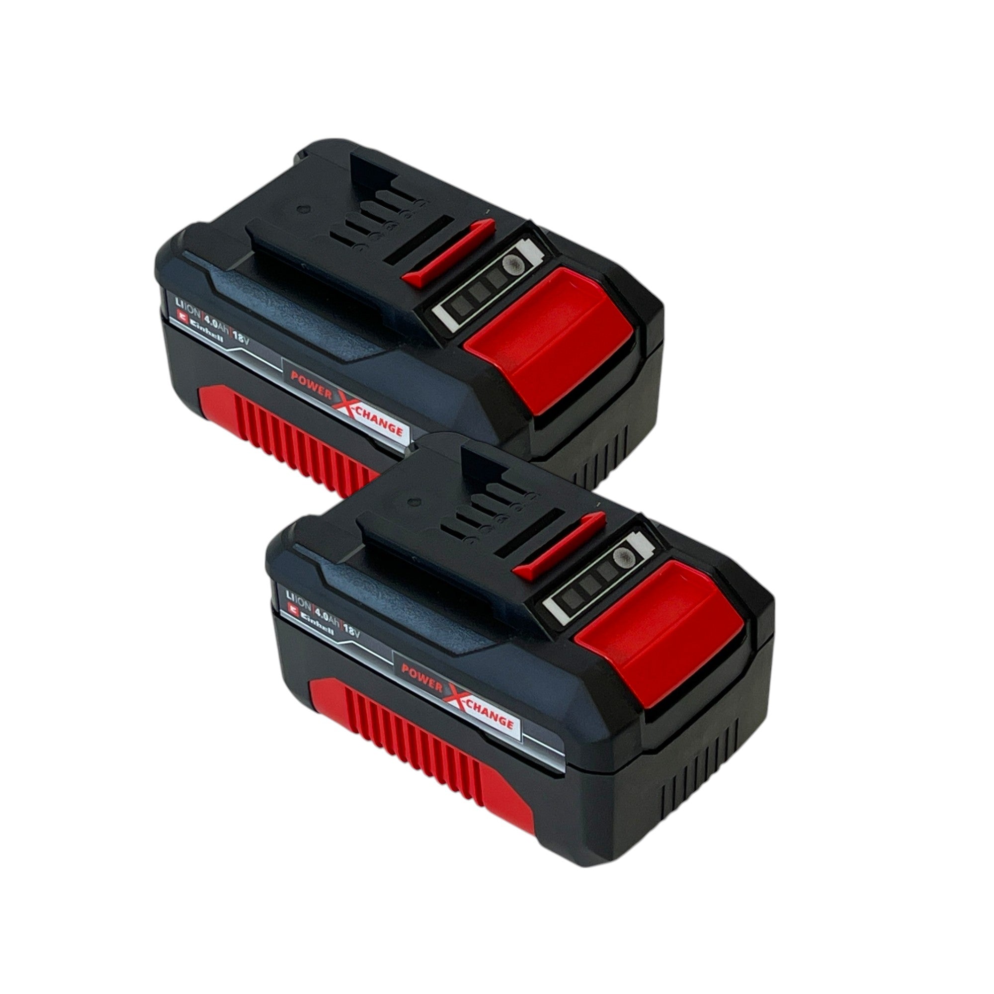 Einhell 2x Power X Change Akku 18 V 4 0 Ah Li Ion 2x 4511396 mit Ladestandanzeige 0 - toolbrothers