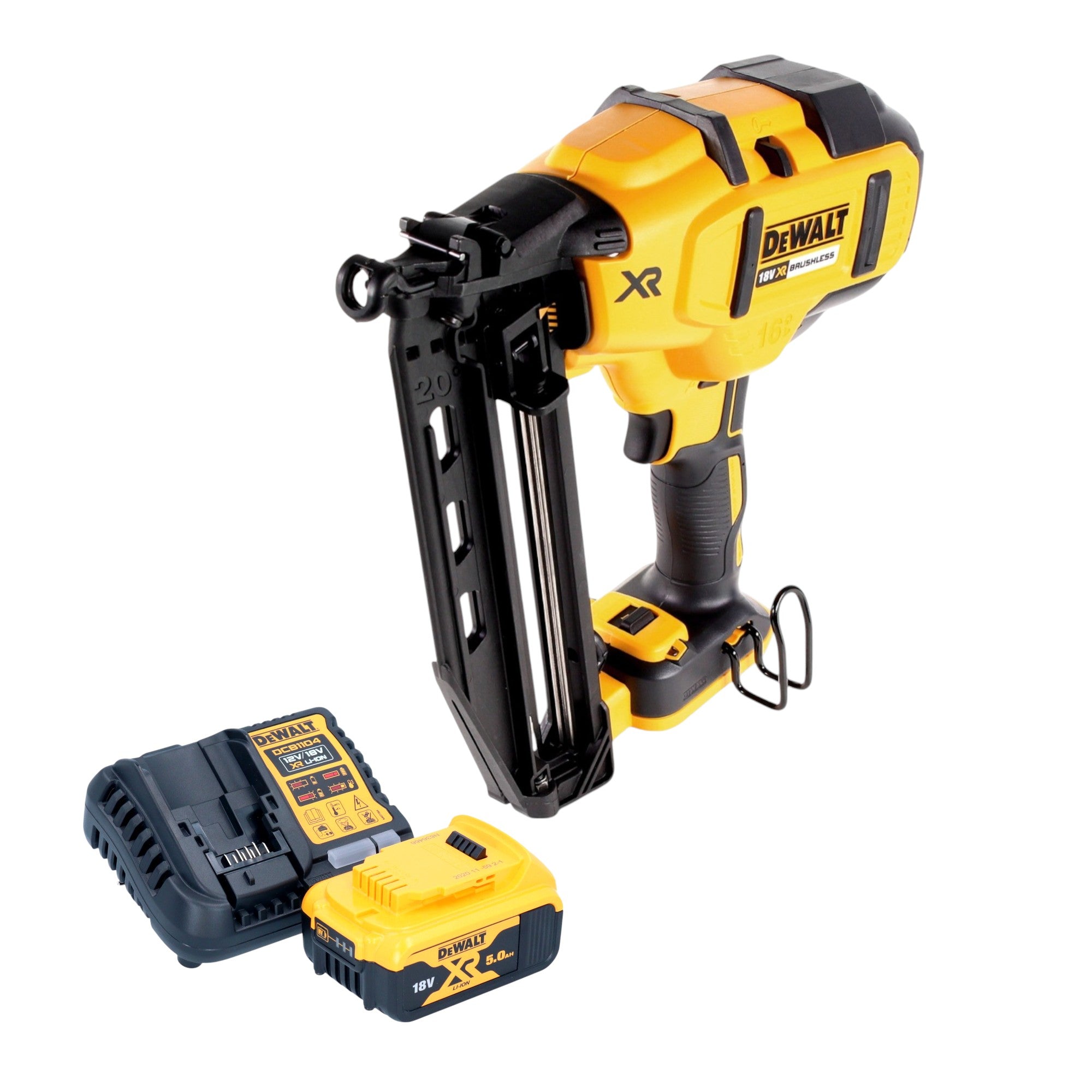 DeWalt DCN 660 P1 Akku Nagler 18V 32 63 mm Brushless 1x Akku 5 0 Ah Ladegeraet 0 - toolbrothers