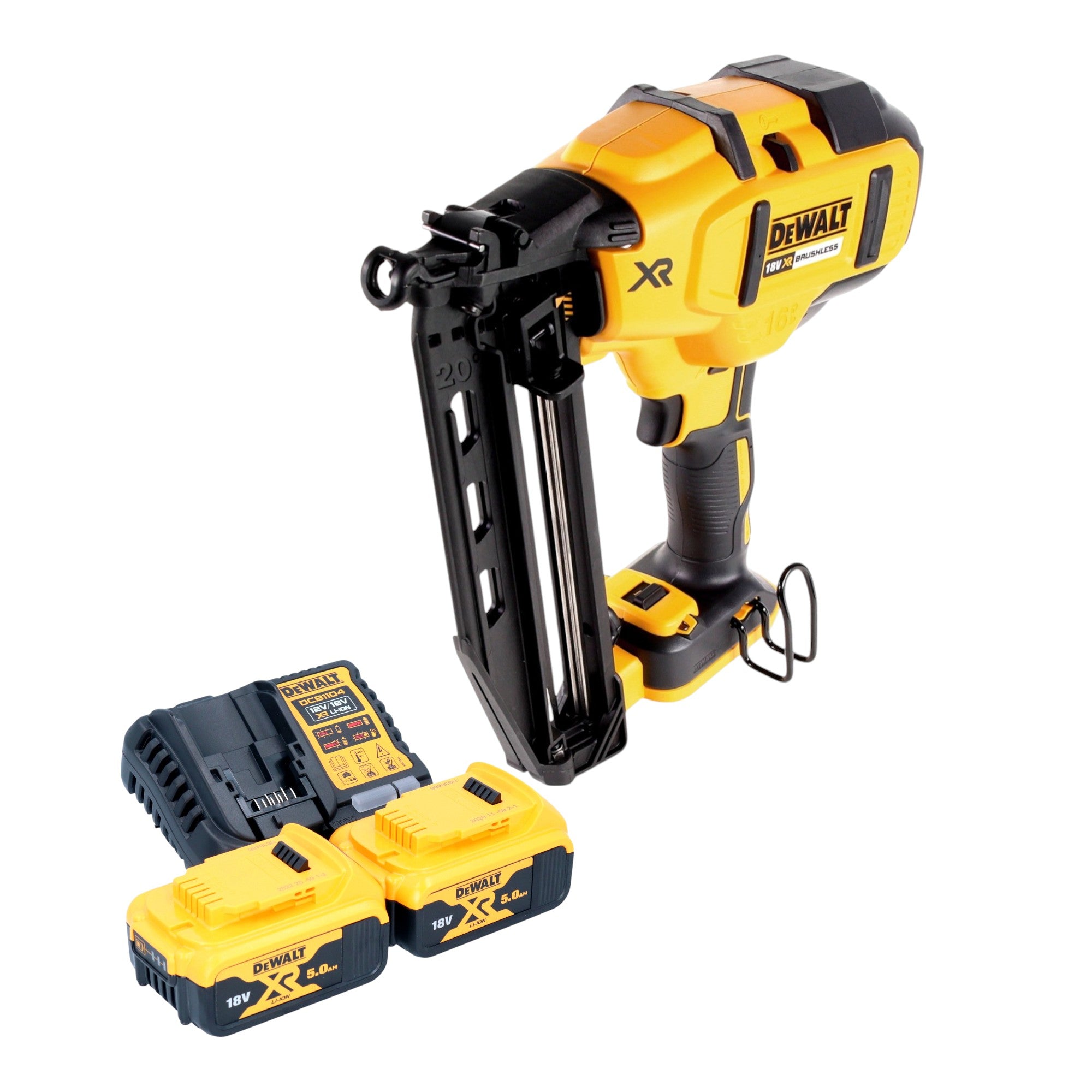 DeWalt DCN 660 P2 Akku Nagler 18V 32 63 mm Brushless 2x Akku 5 0 Ah Ladegeraet 0 - toolbrothers