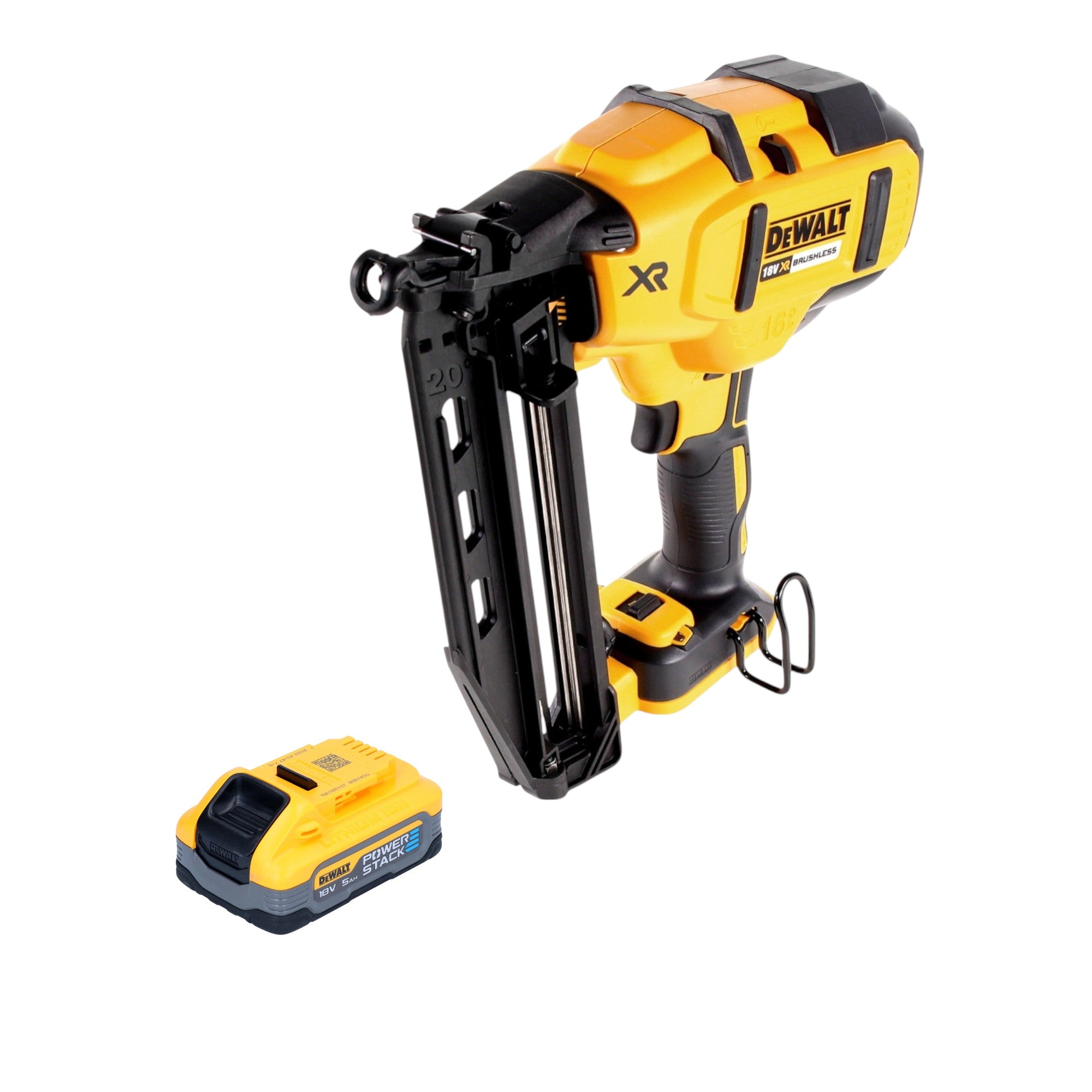 DeWalt DCN 660 N Akku Nagler 18V 32 63 mm Brushless 1x Powerstack Akku 5 0 Ah ohne Ladegeraet 0 - toolbrothers