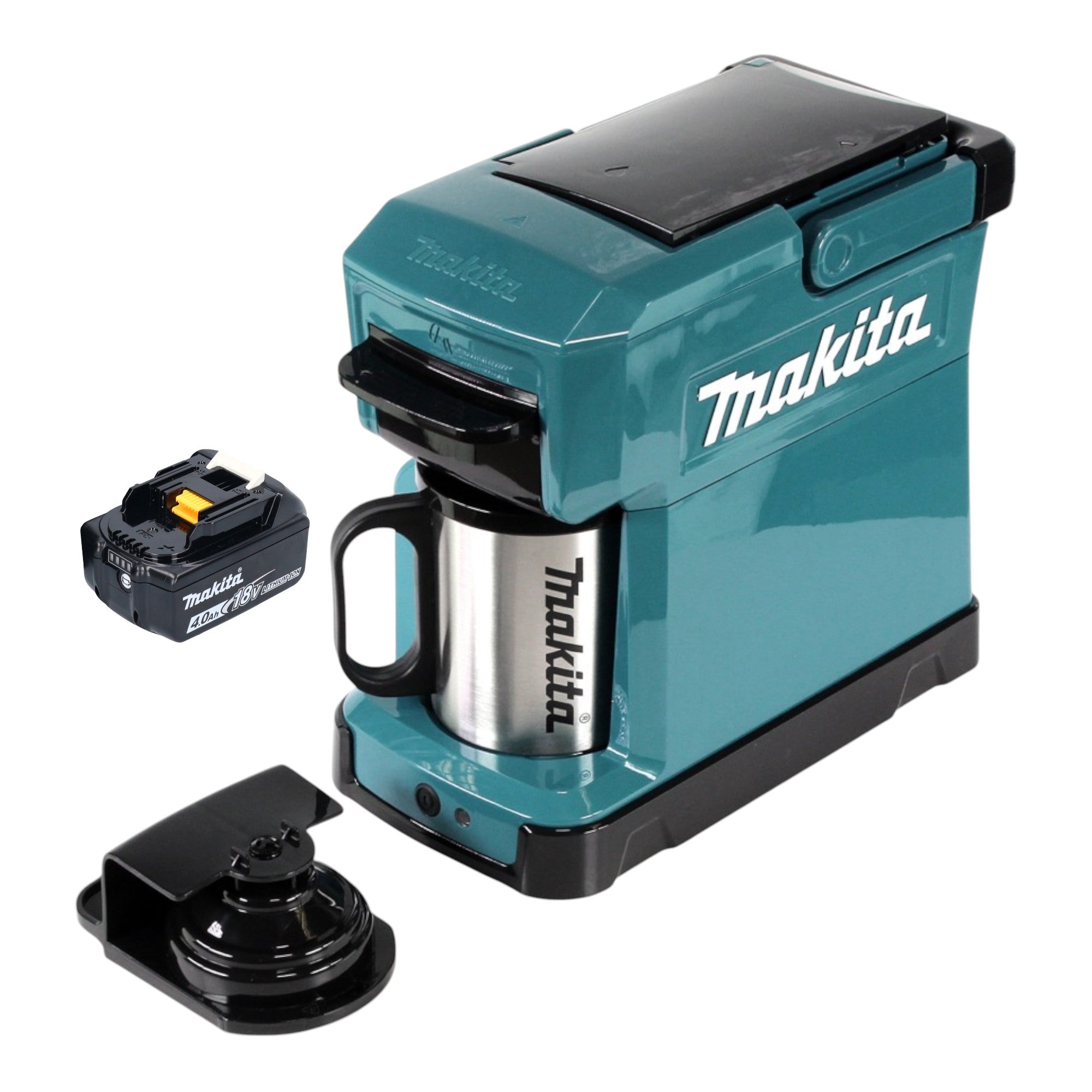 Makita DCM 501 M Akku Kaffeemaschine 12 V max 18 V 1x Akku 4 0 Ah ohne Ladegeraet 0 - toolbrothers