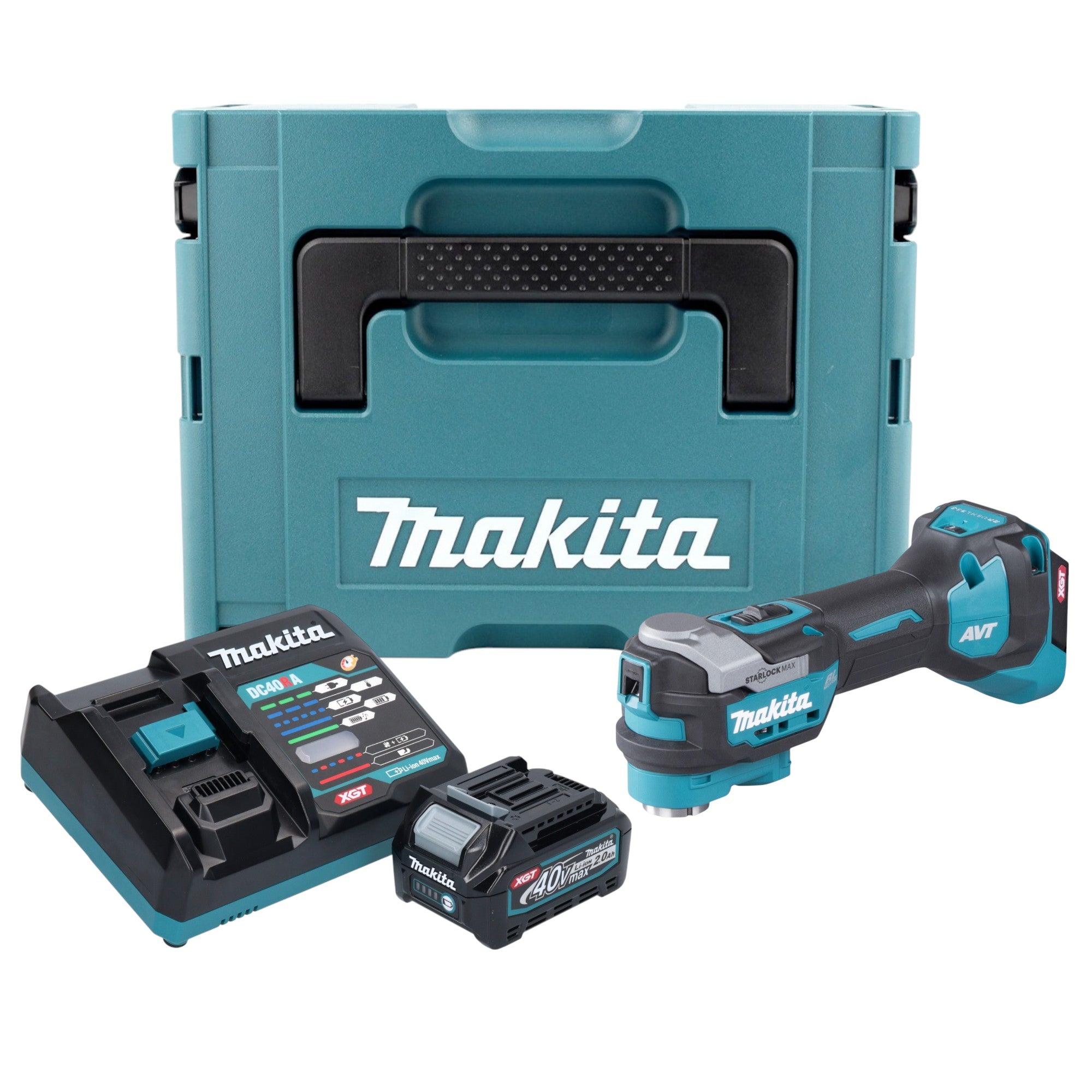 Makita TM 001 GA101 Akku Multifunktionswerkzeug 40 V max Starlock Max Brushless 1x Akku 2 0 Ah Ladegeraet Makpac 0 - toolbrothers