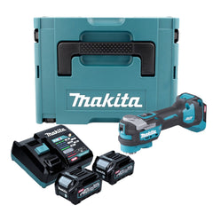 Makita TM 001 GD201 Akku Multifunktionswerkzeug 40 V max Starlock Max Brushless 2x Akku 2 5 Ah Ladegeraet Makpac 0 - toolbrothers