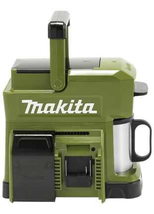 Cafetera de batería Makita DCM 501 TO 12 V máx. / 18 V Oliva + 1x batería 5,0 Ah - sin cargador