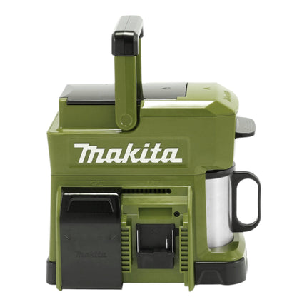 Makita DCM 501 TO cordless coffee maker 12 V max / 18 V olive + 1x rechargeable battery 5.0 Ah - without charger