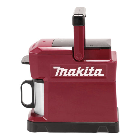 Cafetera de batería Makita DCM 501 STAR 12 V máx / 18 V roja + 1x batería 5,0 Ah + cargador