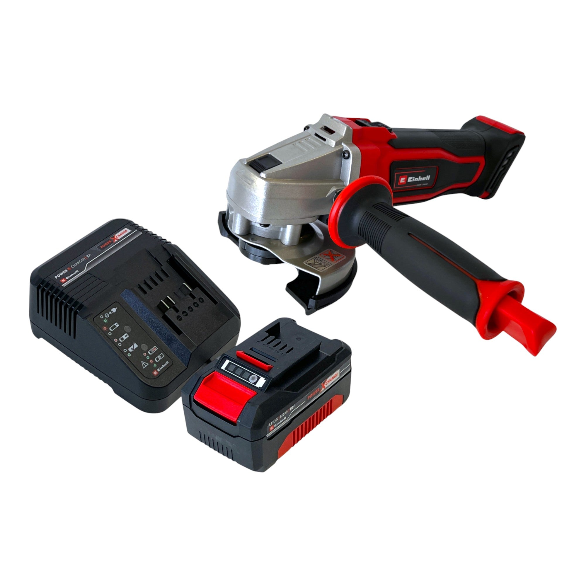 Einhell TE AG 18 115 2 Li Akku Winkelschleifer 18 V 115 mm 1x Akku 4 0 Ah Ladegeraet 0 - toolbrothers