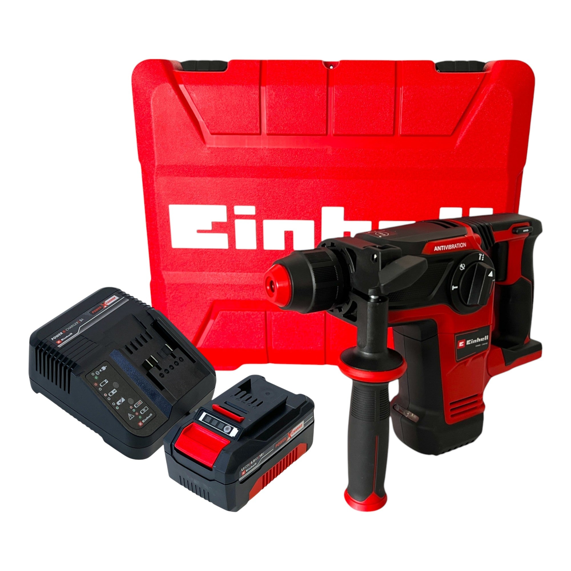 Einhell Professional TP HD 18 26 Li BL Akku Bohrhammer 18 V 2 6 J Brushless 1x Akku 4 0 Ah Ladegeraet Koffer 0 - toolbrothers