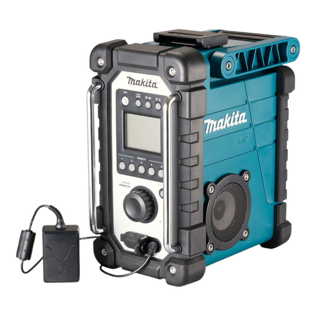 Makita DMR 116 RA1 radio inalámbrica para obras 14,4 - 18 V AM FM AUX + 1x batería recargable 2,0 Ah + cargador