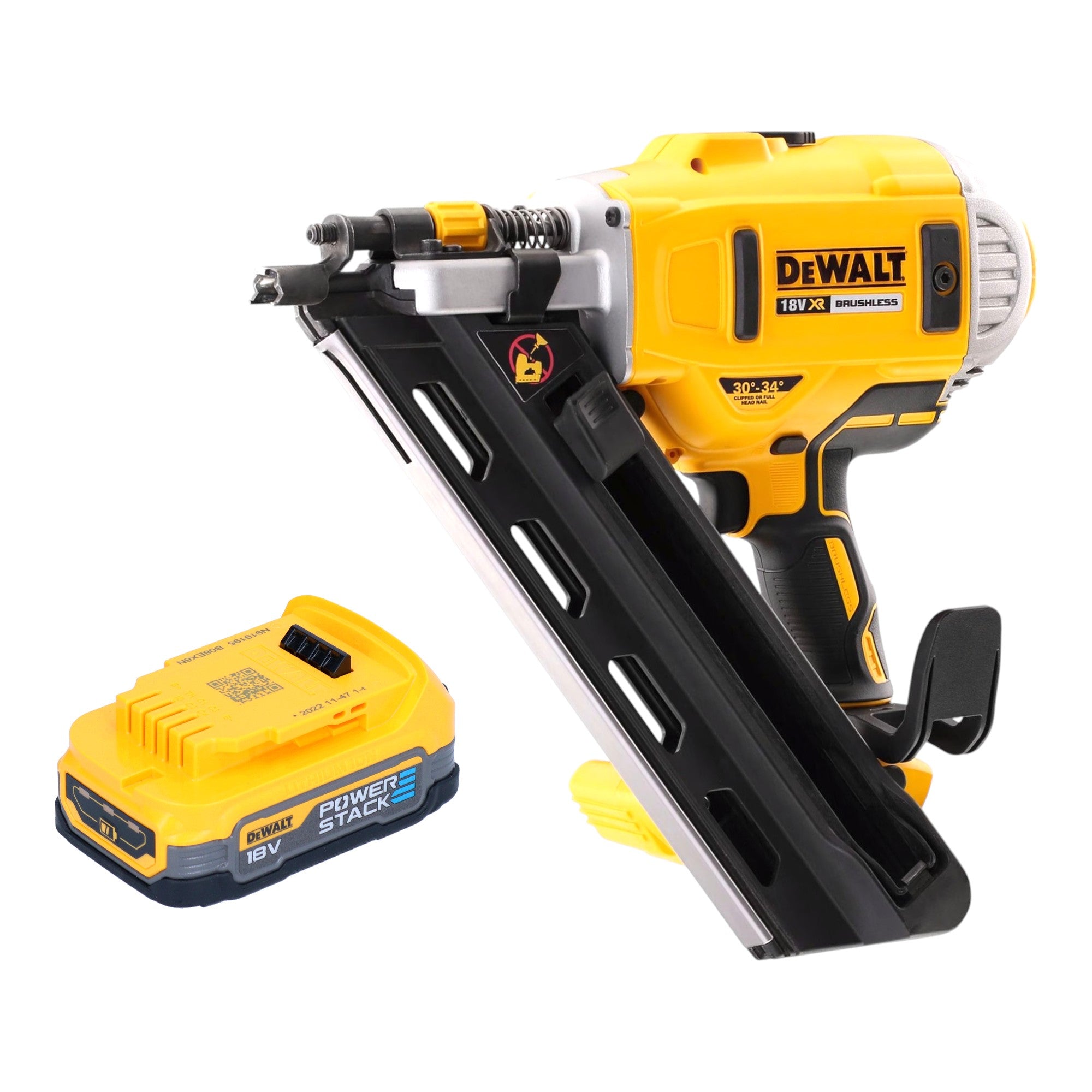 DeWalt DCN 692 N Akku Streifennagler 18 V 50 90 mm Brushless 1x Powerstack Akku 1 7 Ah ohne Ladegeraet 0 - toolbrothers