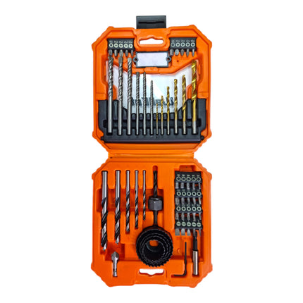 WellCut 56-piece bit and drill set ( WC-DB56 ) PH / PZ / HEX / Schiltz / TX / Robertson metal / wood / stone drill + hole saw 32 - 54 mm