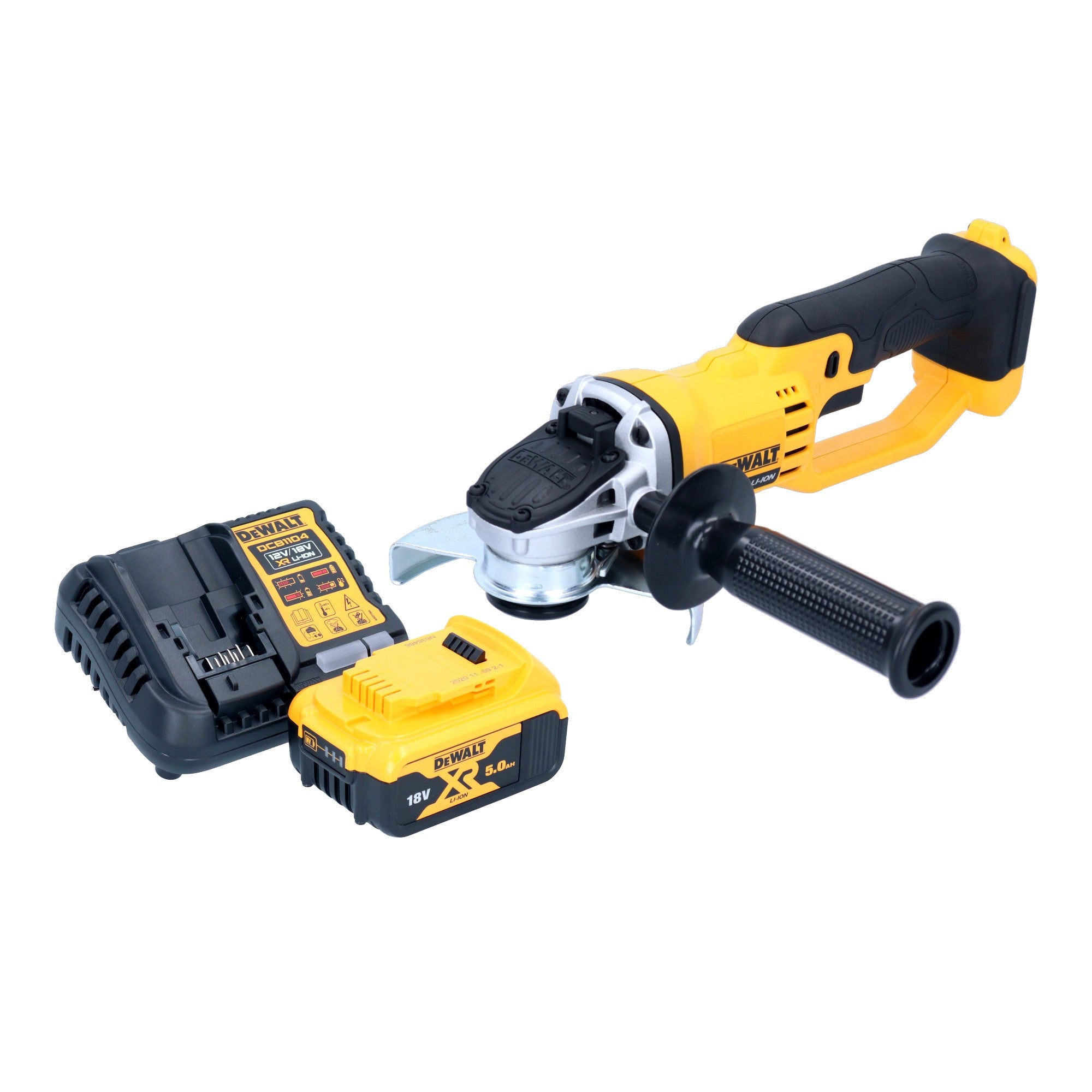 DeWalt DCG 412 P1 Akku Winkelschleifer 18 V 125 mm 1x Akku 5 0 Ah Ladegeraet 0 - toolbrothers