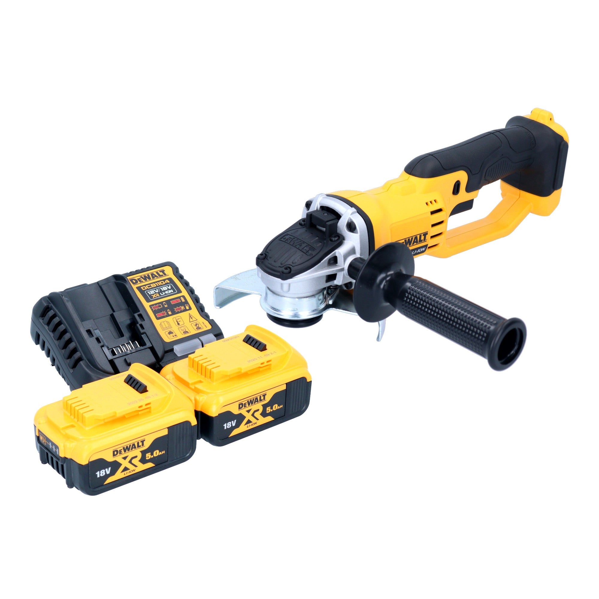 DeWalt DCG 412 P2 Akku Winkelschleifer 18 V 125 mm 2x Akku 5 0 Ah Ladegeraet 0 - toolbrothers