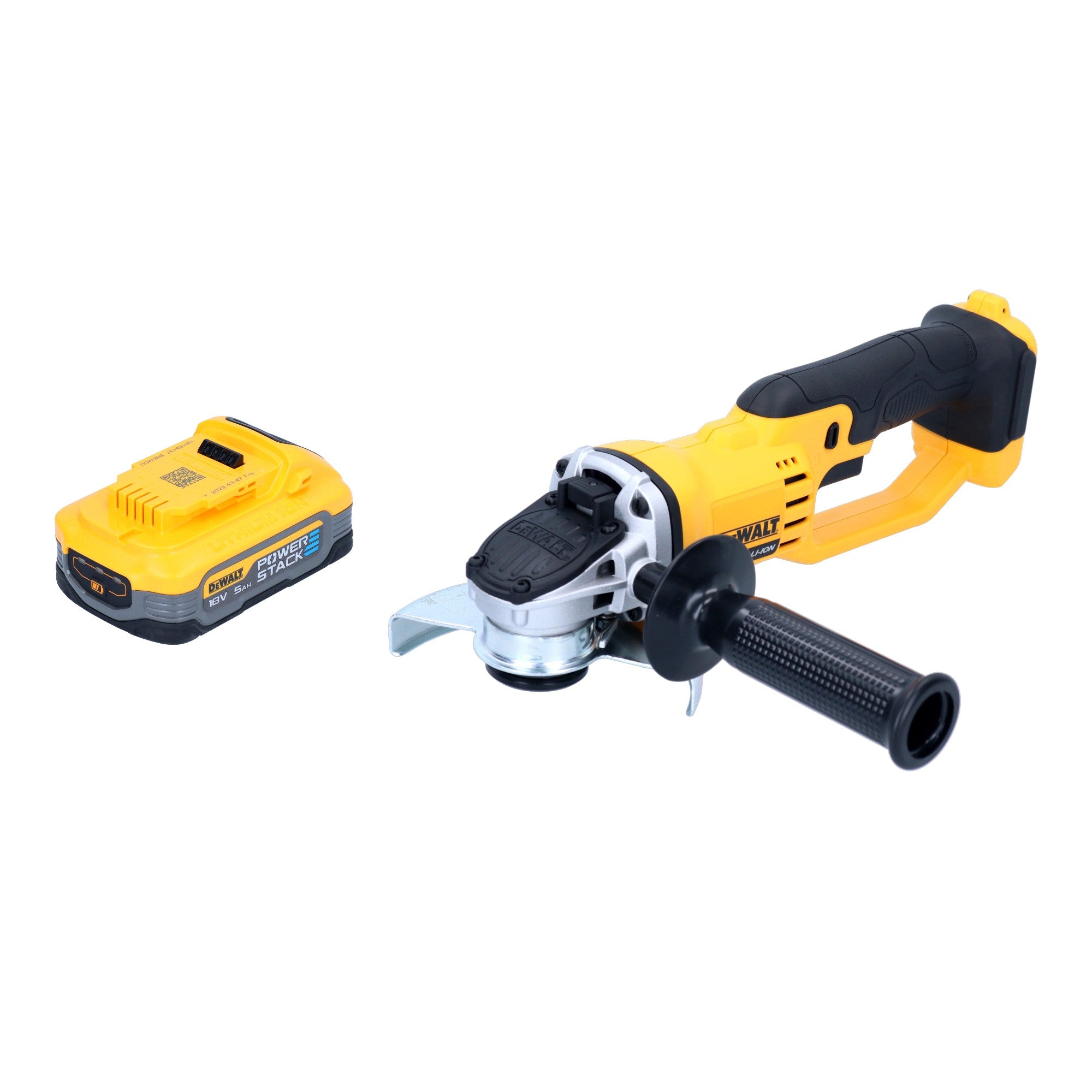 DeWalt DCG 412 N Akku Winkelschleifer 18 V 125 mm 1x Powerstack Akku 5 0 Ah ohne Ladegeraet 0 - toolbrothers