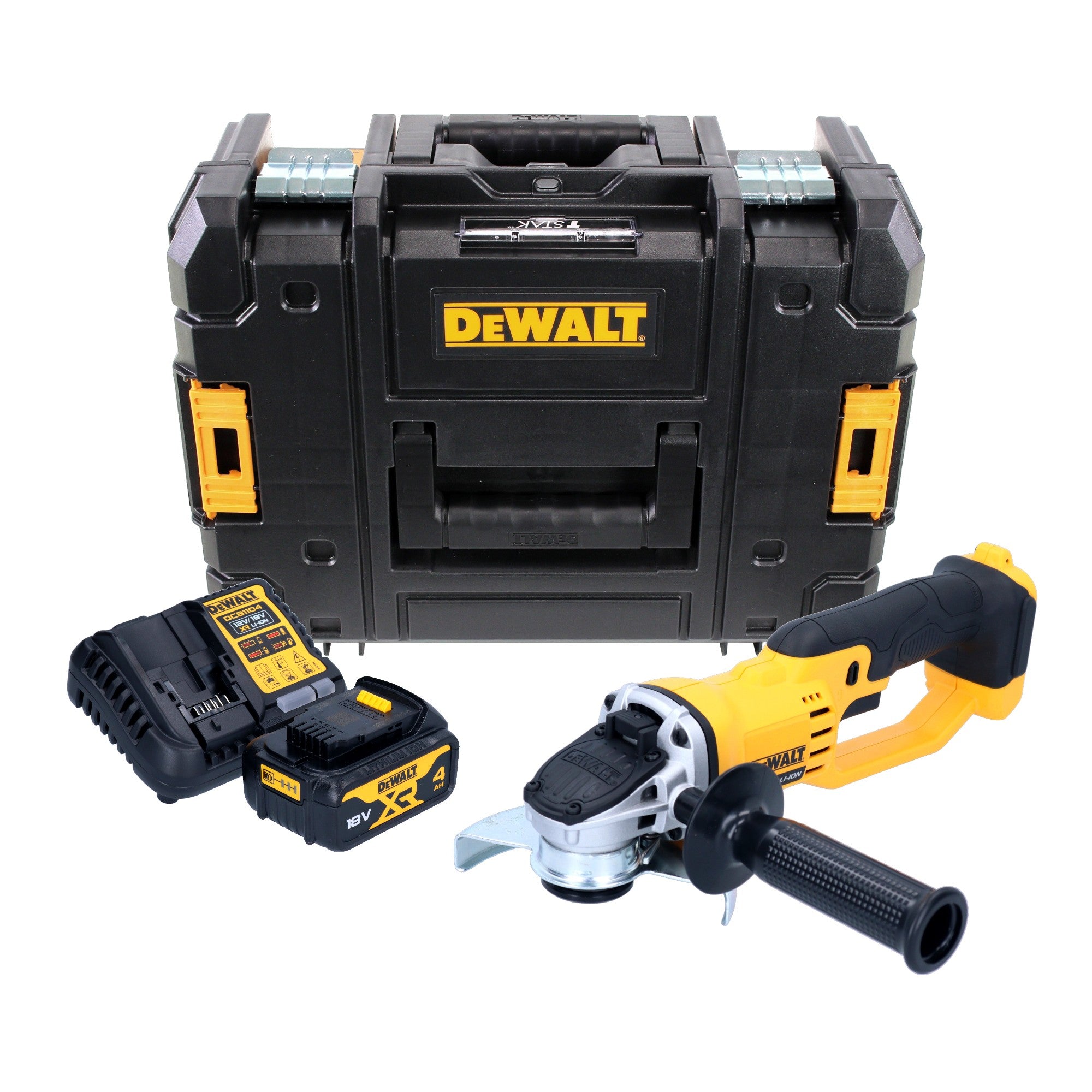DeWalt DCG 412 M1T Akku Winkelschleifer 18 V 125 mm 1x Akku 4 0 Ah Ladegeraet TSTAK 0 - toolbrothers