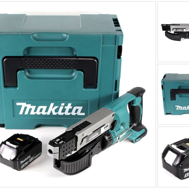 Makita DFR 550 T1J Akku Magazinschrauber 18V 25-55mm + 1x Akku 5,0Ah + Makpac - ohne Ladegerät - Toolbrothers