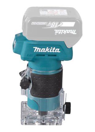 Fresadora de cantos a batería Makita DRT 52 ZJ 18 V 6 mm sin escobillas + Makpac - sin batería, sin cargador